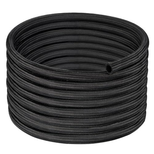 EVIL ENERGY 8AN Fuel Line, AN8 Braided Fuel Hose Nylon CPE 20FT Black