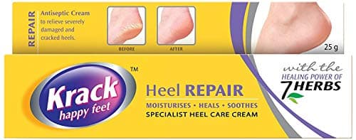 Krack Cream for Dry Rough & Cracked Heels, Chapped Hands, Fissures & Chilblains