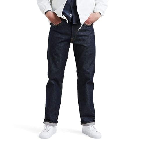 Levi's Men's 501 Original Style Shrink-to-Fit Jeans (Regular and Big & Tall), Rigid, 42W x 34L