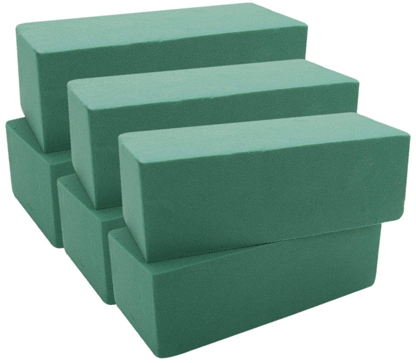 TIED RIBBONS Artificial Flower Foam Brick (Green, Set of 6),Artificial Flora