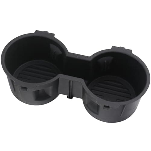 TQPONLY Front Seat Dual Cup Holder Rubber Insert Fitment 2016-2022 Ford F150 F250 F350 F450 F550 Super Duty Truck Accessories