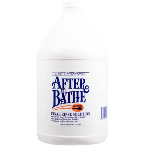 Chris Christensen After U Bathe Final Rinse Solution, Groom Like a Professional, Adds Moisture and Resilience, No Waxes/Oils, Made in The USA, 128 oz