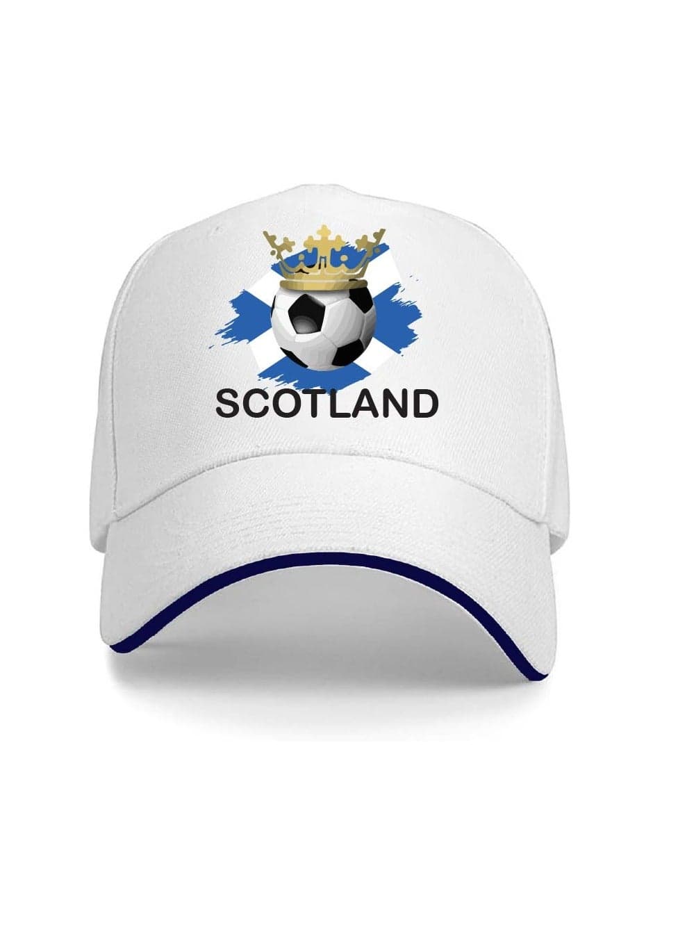 Scotland Unisex Adult Football Cap for Both Men and Women With Metal Adjustable Buckle Closure - Perfect for Football Fans, Match Days, Outdoor Activities, and Everyday Wear