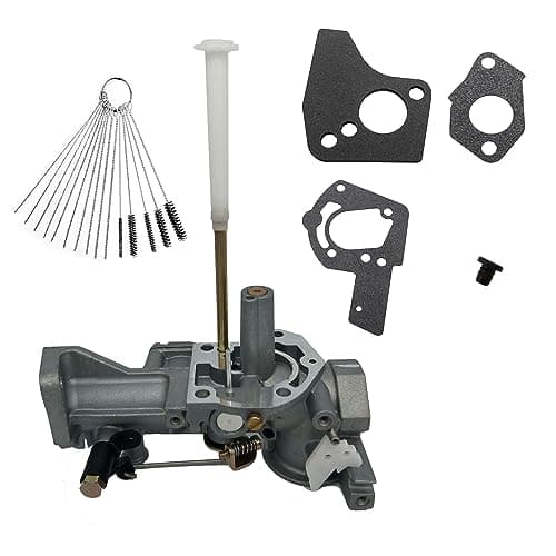 498298 Carburetor Compatible for Briggs & Stratton 692784 495951 492611 490533 495426 130202 112202 112232 134202 137202 133212 135202 5HP Carb with Gasket & Cleaning Brushes