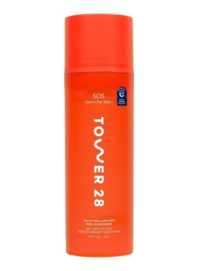 Tower 28 Gentle Moisturizing Cleansing Gel & SOS Makeup Remover 150ml – Hydrating Face Cleanser for Sensitive Skin