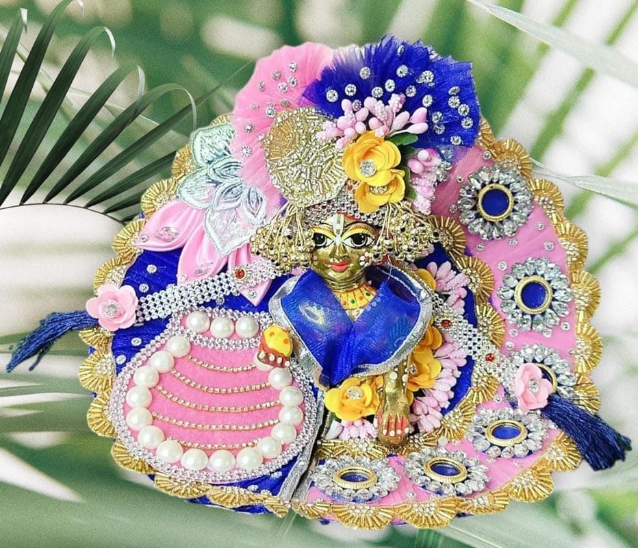 Partish Laddu Gopal Heavy Janamashtmi Dress Size 5 l Ladoo Gopal Dress l Kanha Ji Poshak Size 1 2 4 5 6 (AA)