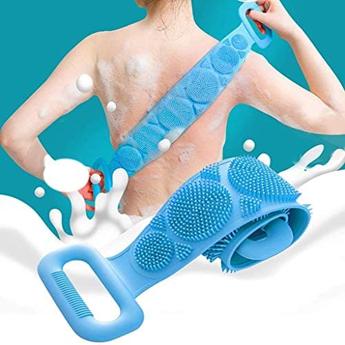 SVK Dream Silicone Back Scrubber for Shower, Silicone Shower Brush, Silicone Bath Body Brush for Dead Skin Remover