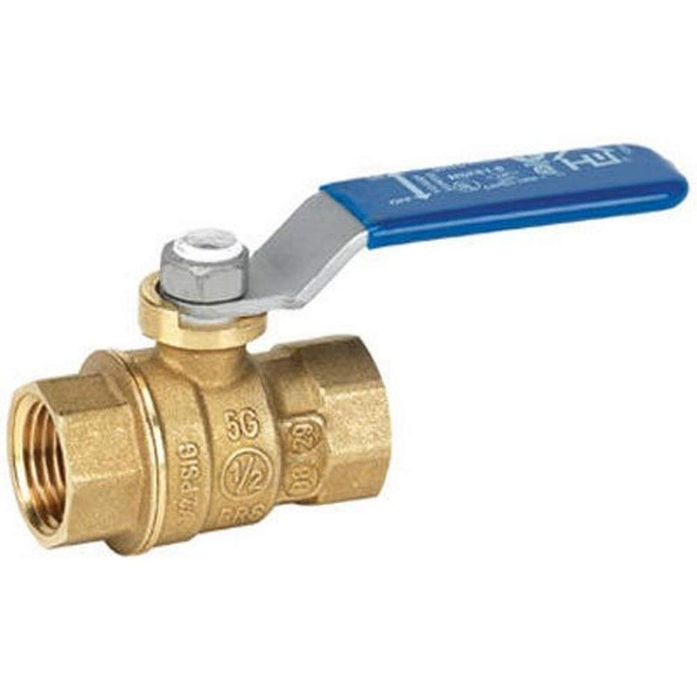 Homewerks 11621212 Female Thread NoLead Full Port Ball Valve with 14Turn 12Inch Brass