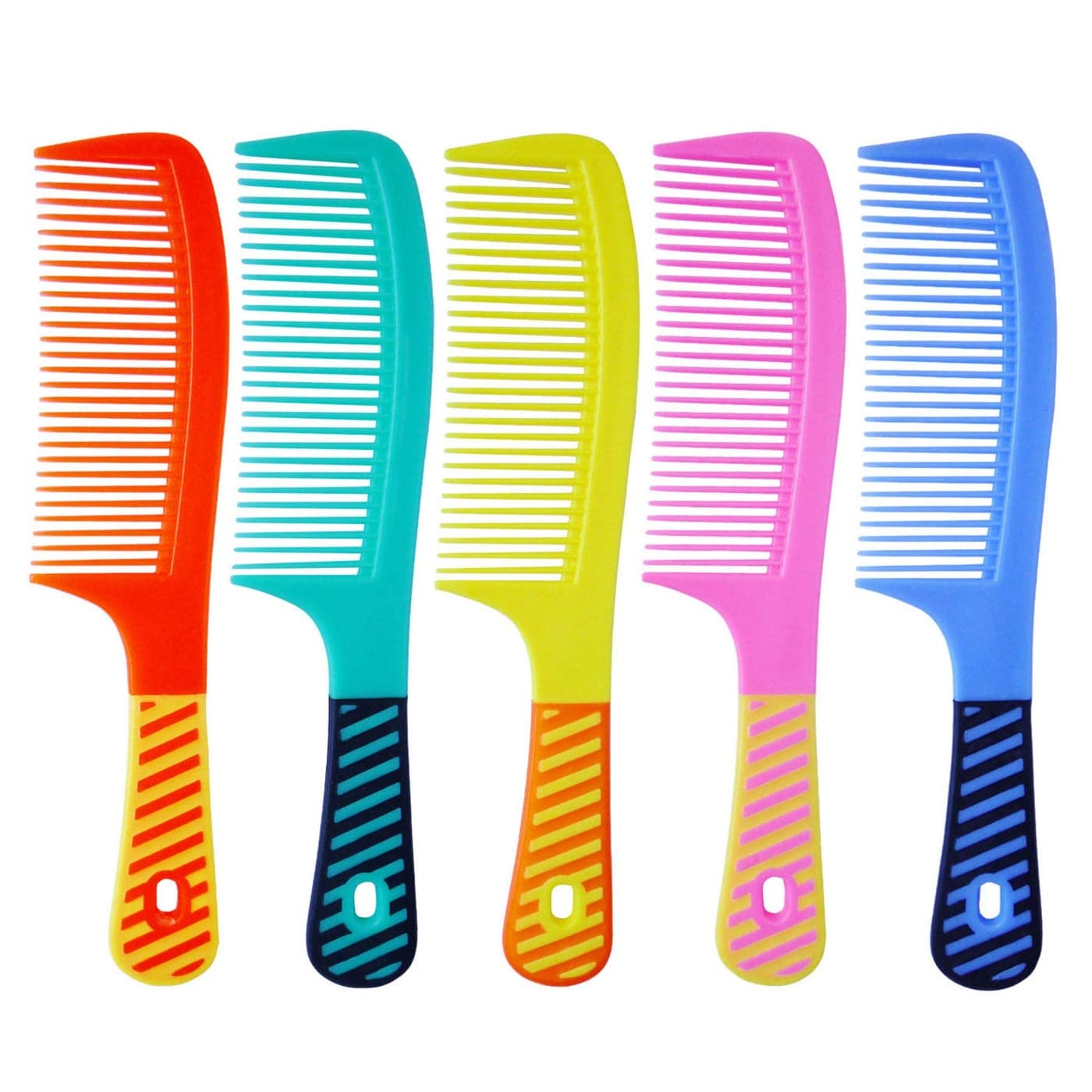zYoung 5 Pcs Combs for Women Tooth Comb Set Styling Essentials Round Comb with Handle