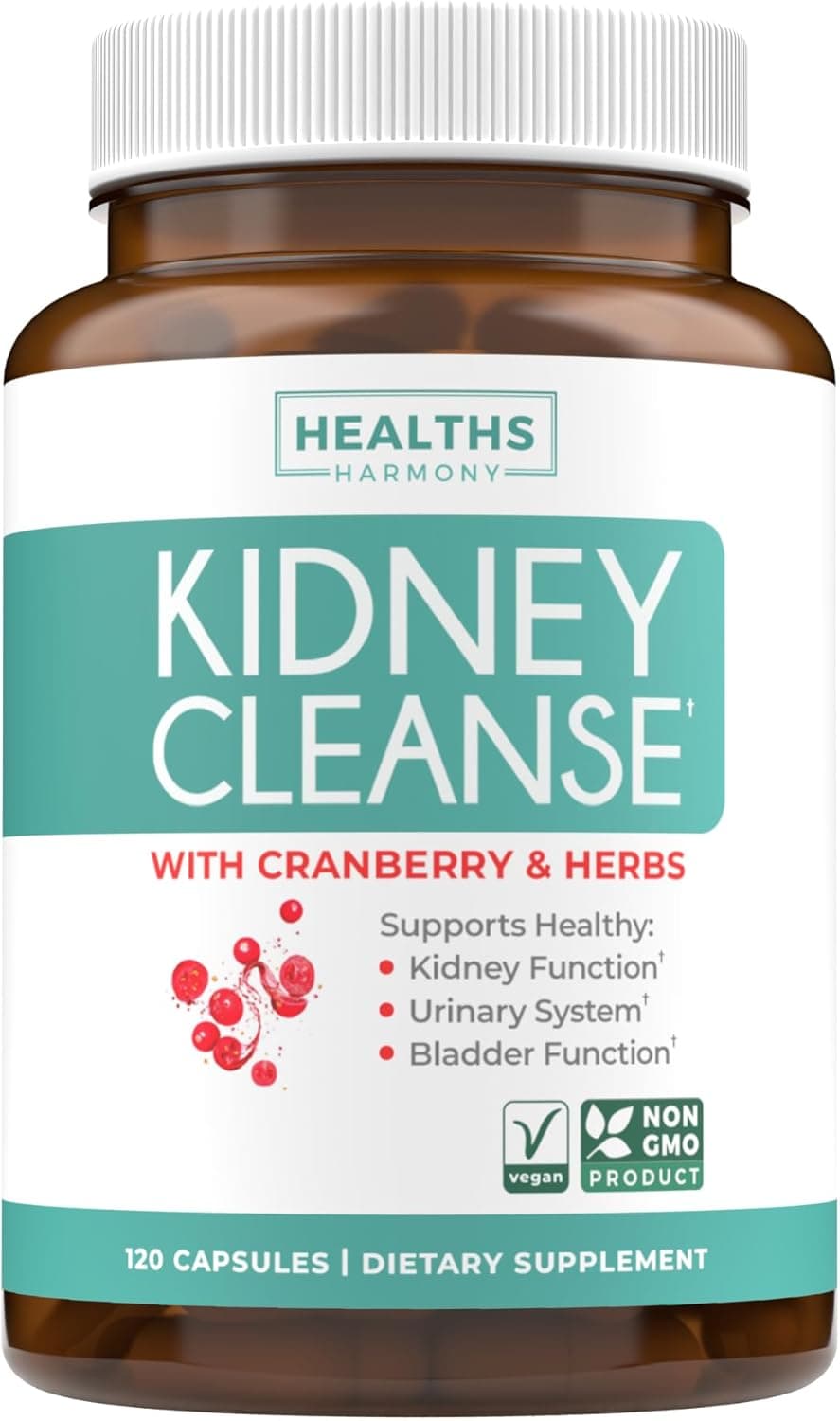 Chanca Piedra Kidney Cleanse Detox Repair Herbal Liver Kidney Support Supplement with Cranberry Astragalus More for Cleansing Protective Support Vegan NonGMO Lab Verified 4 Month Supply