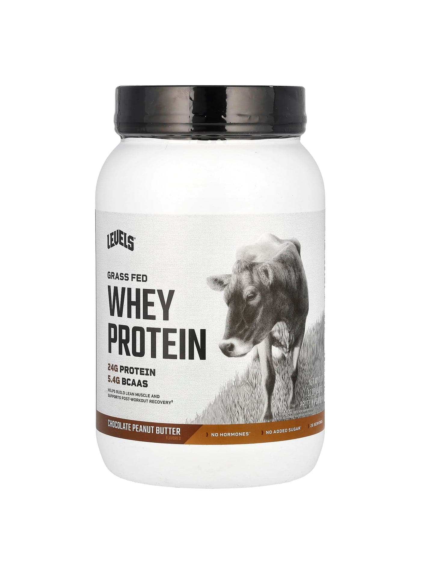 Grass Fed Whey Protein Powder, Chocolate Peanut Butter, 2 lb (907 g)