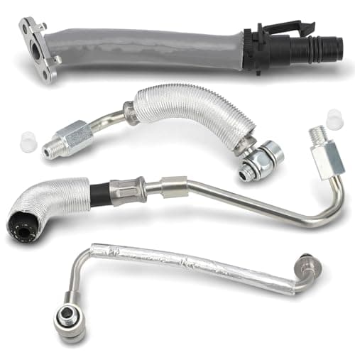 Turbo Oil Return Drain and Oil Feed Pipe Fits for 20132018 Buick Encore 20112020 Chevy Cruze Sonic Trax Turbocharger Line Repair Replaces 55587854 55592600 55568031 55567067