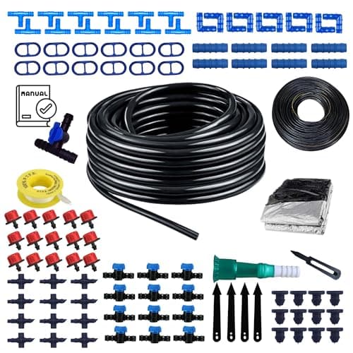 Kamal Agrotech Drip Irrigation System - Complete Kit for 20 Plants. Kitchen Gardens, Farms, Greenhouses, Uniform Watering, Conserve Water, Easy to Use