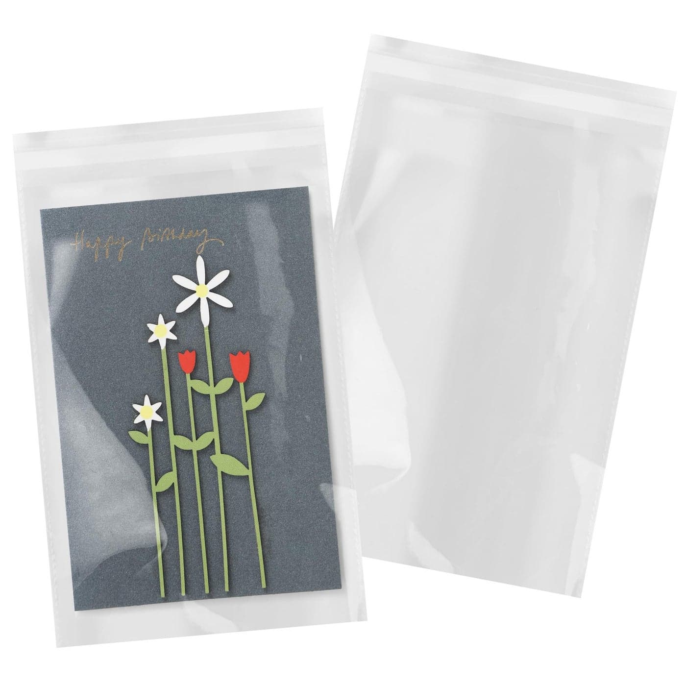 iMailer 100 Count 6 x 9 Cellophane Bags Self Sealing Resealable Clear Poly Cello Bags for A7 A8 A9 Cards Envelopes Bakery Cookies Treats