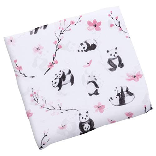 Stephen Joseph, Muslin Swaddle Blanket for Baby Girls and Boys, Newborn Receiving Blanket for Swaddling, 100% Cotton Baby Swaddle Wrap, Receiving Swaddle Wrap, 47 x 47 inches, Panda
