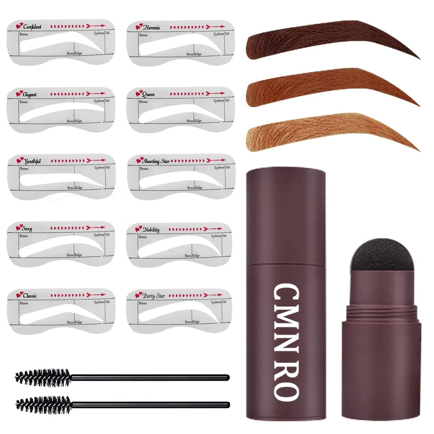 Eyebrow Stamp Stencil Kit Waterproof Eyebrow Stamp And Shaping Kit Perfect Eyebrows Stamp Kitlight Brown