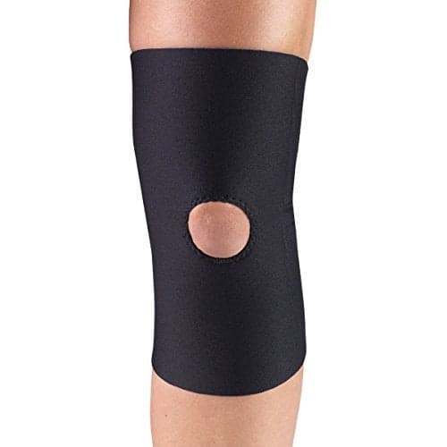 OTC Neoprene Knee Support with Open Patella, Black, Small