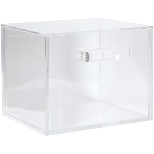 ForPro Premium Pure & Simple XL Facial Towel Acrylic Holder with Drawer, Holds 50 Pure & Simple XL Facial Towels, Disposable Makeup Remover Dry Wipe Holder