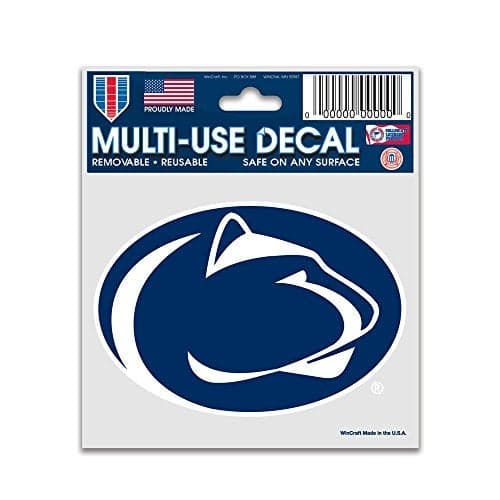 NCAA Penn State University 91296010 Multi-Use Decal, 3" x 4"