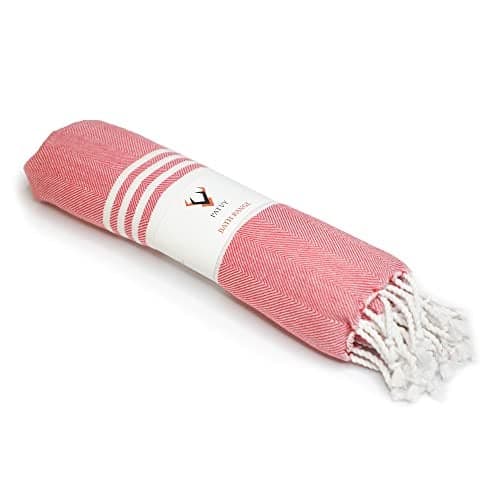 PATVY Bath Towels| Light Weight Turkish Style Bath Towels for Men Large Size Cotton|75 x 150cm Quick Absorption &Faster Drying Bath Towel for Women| 100% Cotton (Pack of 1, Pink)