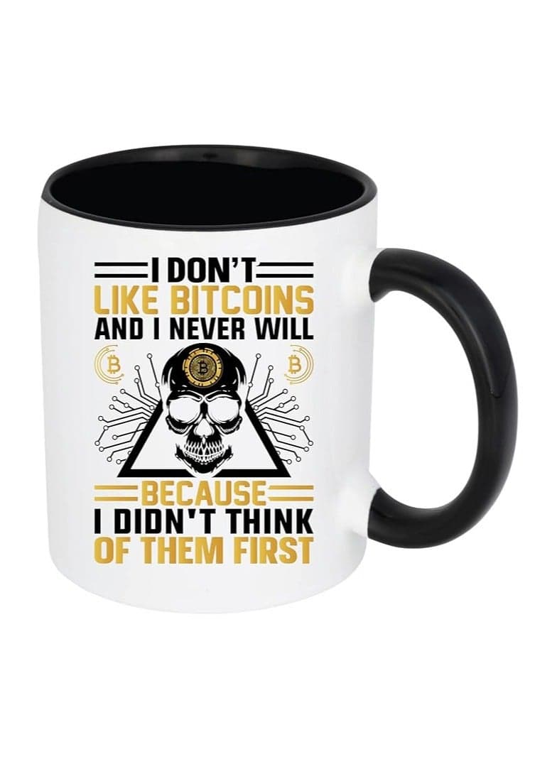 Bitcoin Mug - Cryptocurrency Coffee Cup - Will Word For Coins, funny mug - Gift for Bitcoin Trader or Miner