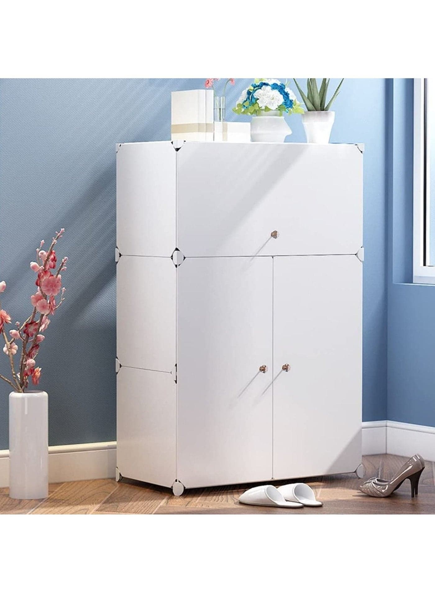 shoe cupboard white