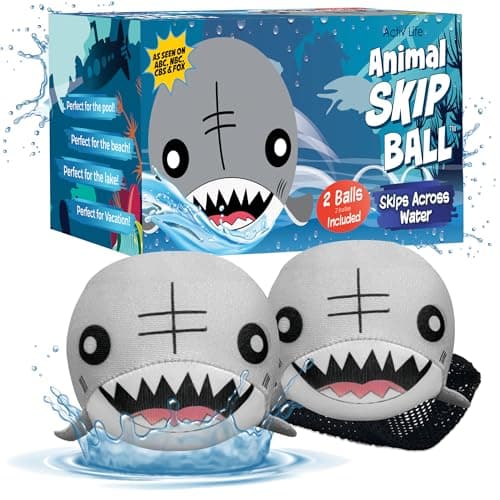 Activ Life Skip Balls Shark Toys for Kids Toddler Outdoor Toys for Kids Ages 48 Summer Beach Games Baby Bath Toys for Girls Outside Game Toy for Boy Pool Accessories Essentials Play Stuff Gear