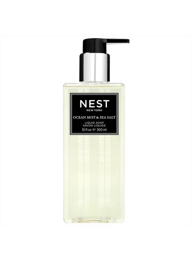 NEST Fragrances Ocean Mist & Sea Salt Liquid Soap 10 Fl Oz (Pack of 1)