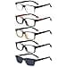Eyekepper 5 Pack Reading Glasses for Men Includes Reader Sunglasses Classic Readers 225