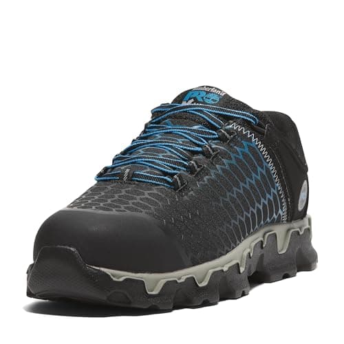 Timberland PRO Mens Powertrain Sport Alloy Safety Toe Industrial Athletic Work Shoe BlackBlue2024 New 105