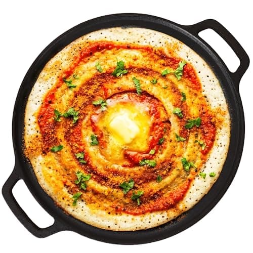 The Indus Valley Preseasoned Premium Cast Iron Tawa for Dosa/Roti | 30.1cm/11.9 inch| Induction Friendly | Nonstick, 100% Pure & Toxin-Free, No Chemical Coating