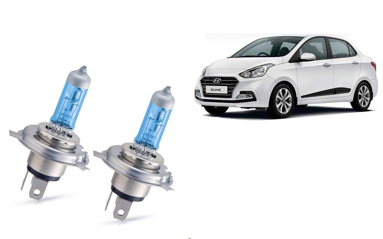Auto Pearl H4 Ultra Blue High Beam Halogen Head Lamp Bulb for - Hyundai Xcent 2016