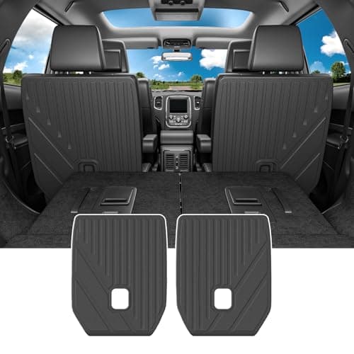 powoq 6 Seats Cargo Mat Compatible with 2016-2025 Dodge Durango Trunk Mat TPE 2nd Back Seat Protector Cargo Liner Trunk Liner Replacement for 2016-2025 Dodge Durango Accessories