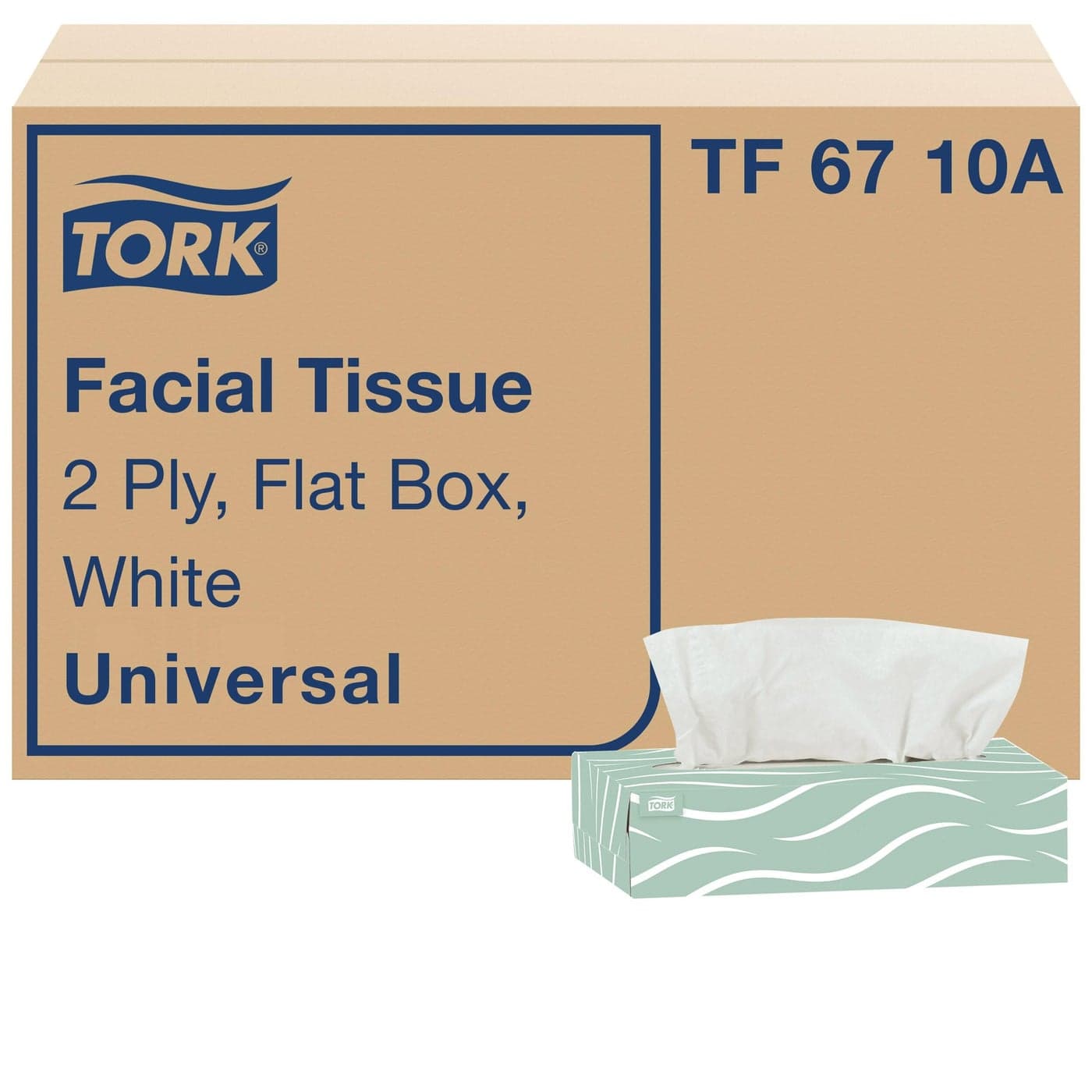 Tork Universal Facial Tissue Flat Box White Soft 2ply 30 x 100 tissues TF6710A