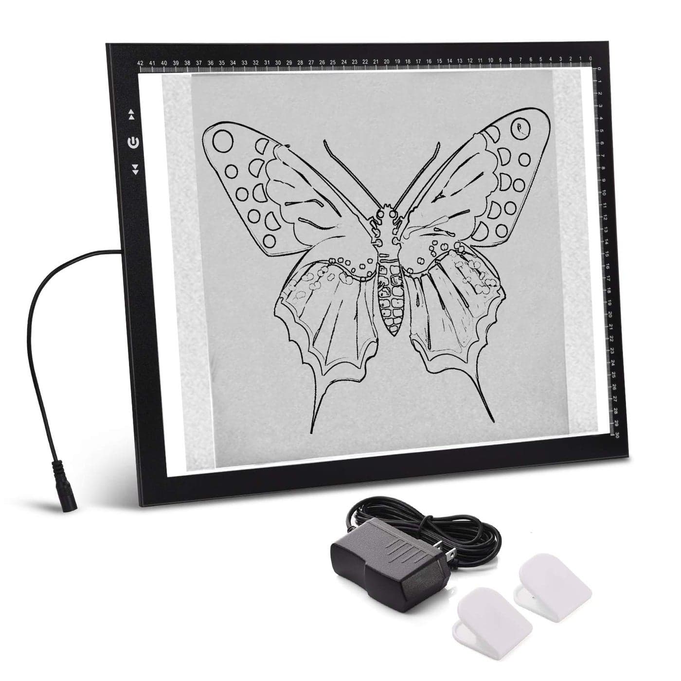 HSK A3 Artist tracing Light Box Copy Table 12V1A Adapter Power Dimmerable 6000 Lux Lock Button Artcraft Light Pad for Tatto Drawing Sketching AnimationDiamond Painting