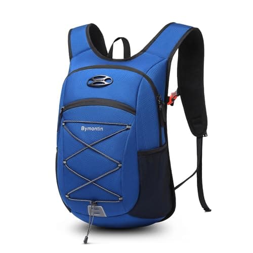 Bymontin UltraLight Soft Daypack 15L20L Cushioned Breathable Back Panel Backpack Lightweight Packable Travel Backpack Blue 15L