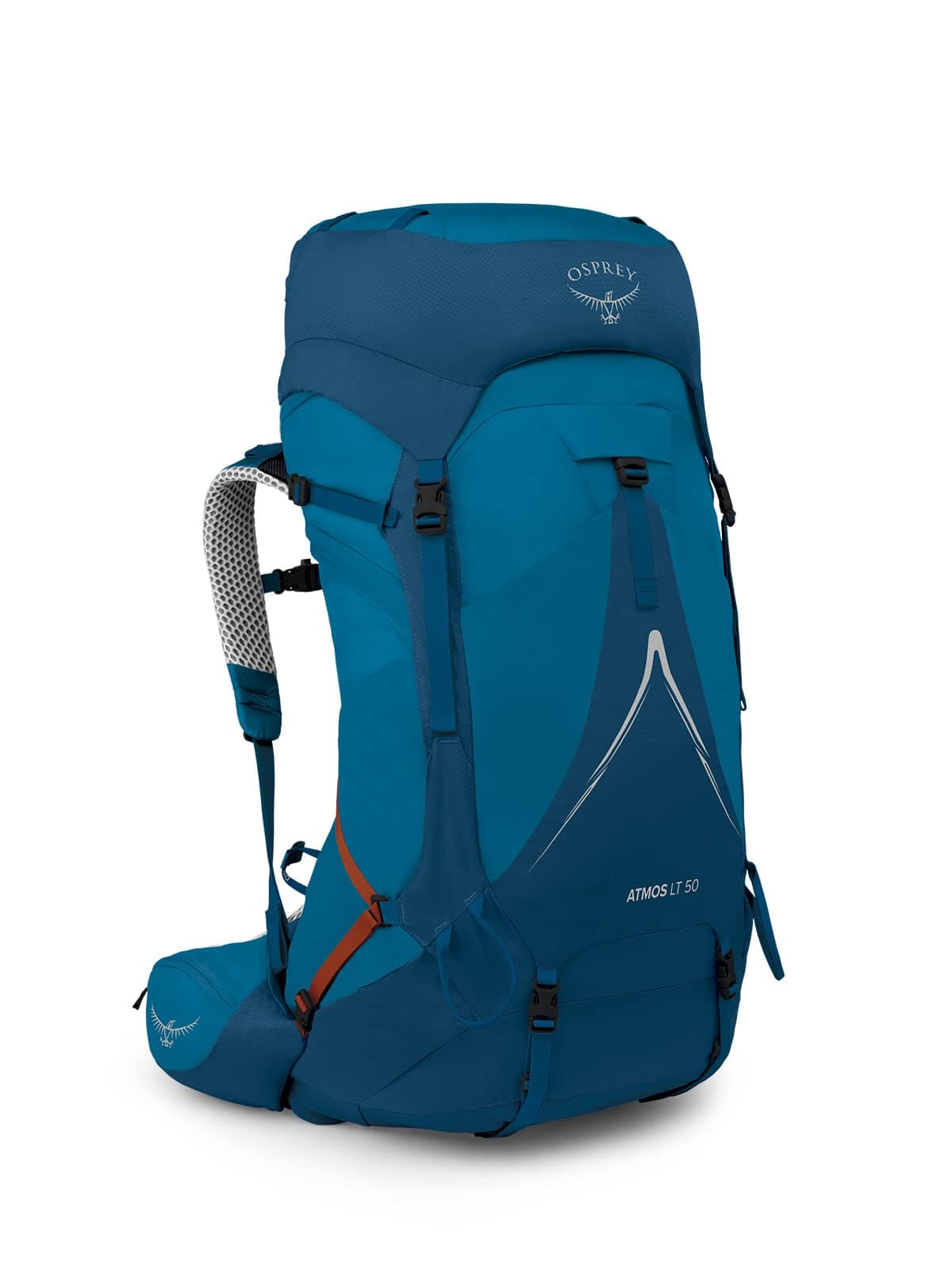 Osprey Atmos AG LT 50L Men's Backpacking Backpack, Night Shift/Scoria Blue, L/XL
