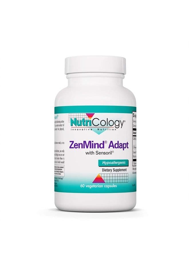 ZenMind Adapt - Stress, GABA, L-Theanine, Ashwagandha - 60 Vegetarian Capsules