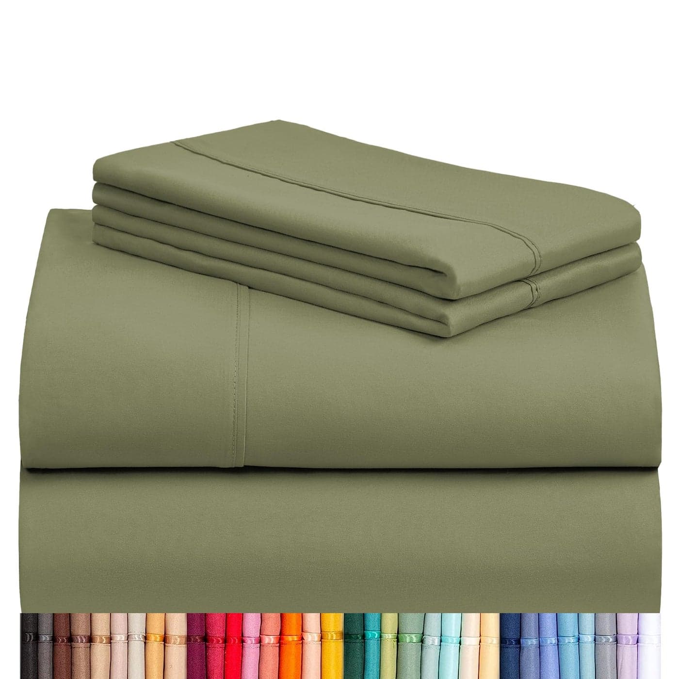 LuxClub 6 PC Queen Sheet Set Breathable Luxury Bed Sheets