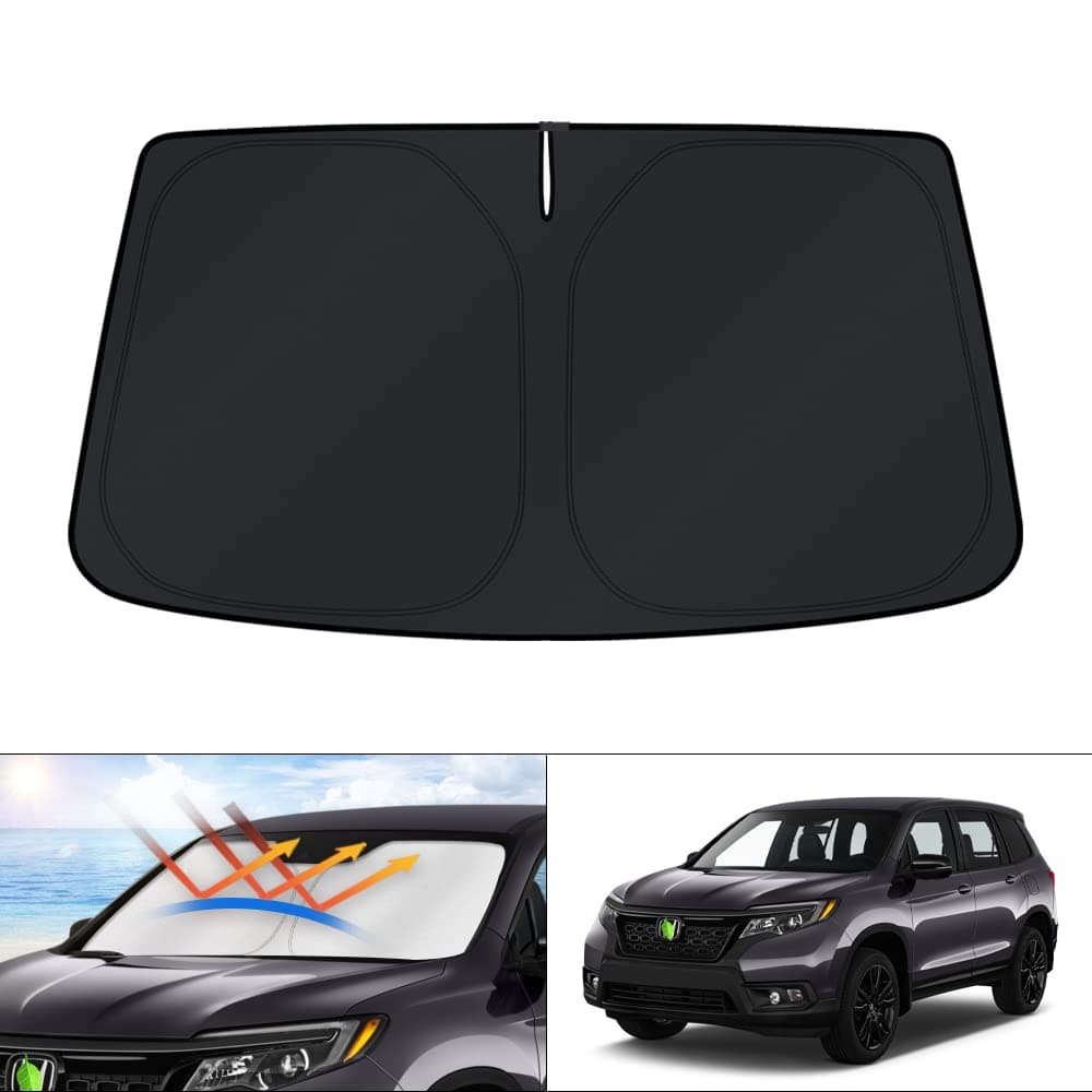 KUST Windshield Sun Shade for 20192024 2025 Honda Passport Sport AccessoriesSUVEXLTouringEliten Window Sunshade Sun Visor Protector Foldable Blocks UV Rays Keep Your Car Cooler