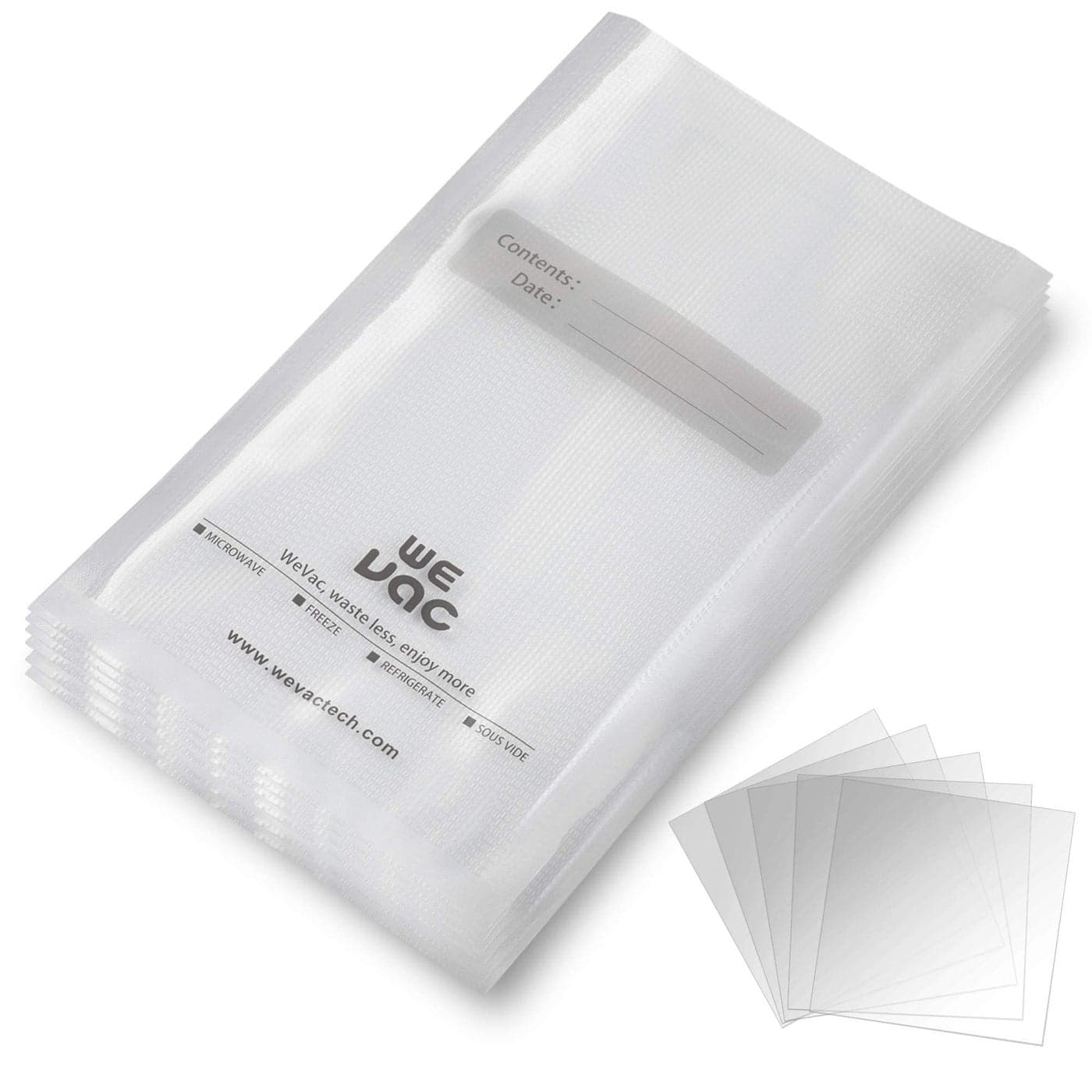 Wevac Vacuum Sealer Bags 100 Gallon 11x16 Inch for Food Saver Seal a Meal Weston Commercial Grade BPA Free Heavy Duty Great for vac storage Meal Prep and Sous Vide