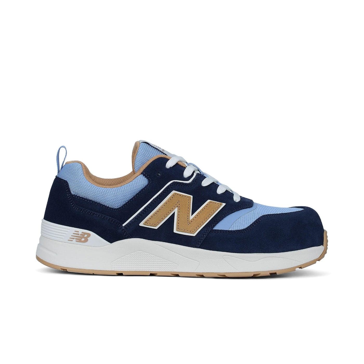 New Balance Mens Elite Lite Electrical Hazard XWide Composite Toe Industrial Work Shoe Lightweight Slip Resistant Blue Coffee 8