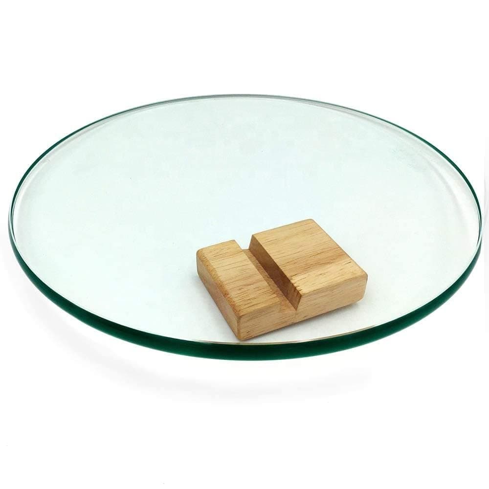 Khushi Decors Dinning Table Top Glass Centre Side Table Top Centre Glass for Office Bedroom Living Room Coffee Table Multi Use 16x16 Inch 12 mm