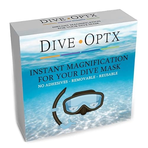Calabria Hydrotac Dive OPTX 20/20 Stick On Bifocal Lenses +2.00 Scuba Mask Magnifying BiFocal Stickers Diving Swim Goggles