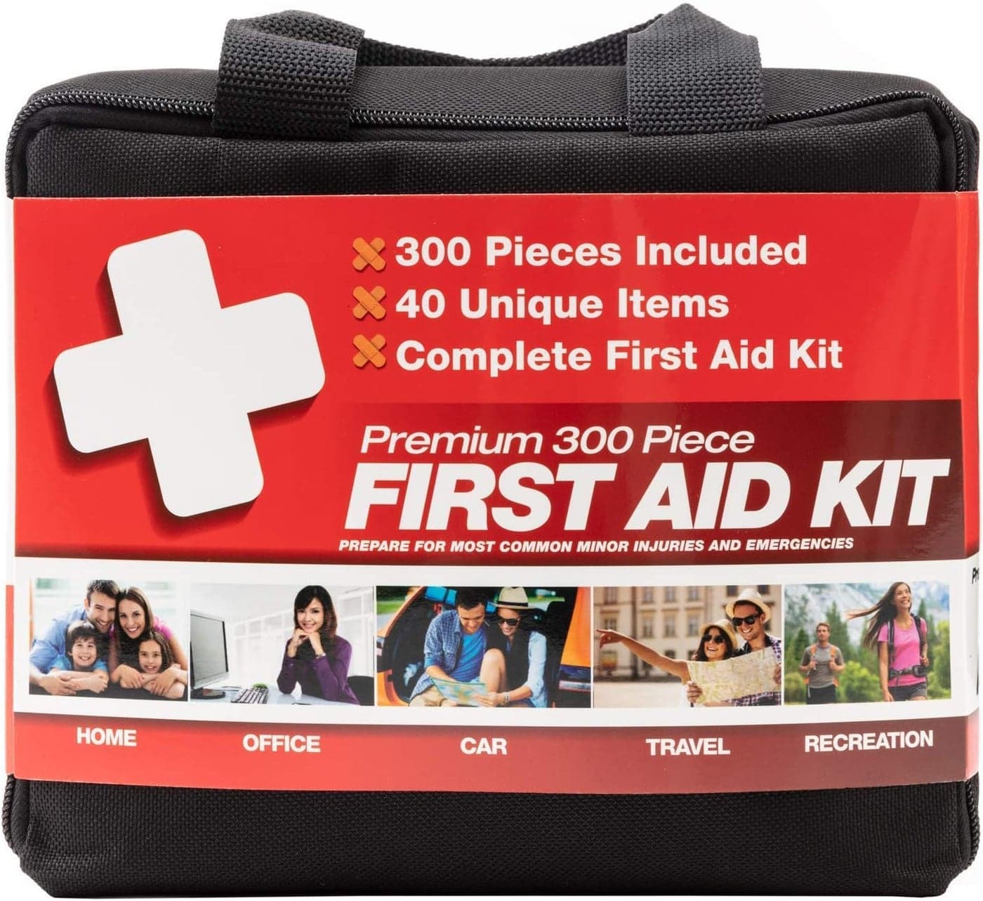 Professional 300 Piece 40 Unique Items First Aid Kit Home Car Business Travel Medical Kit Emergency Kit
