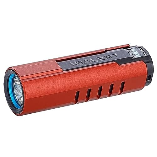 IMALENT LD70 Pocket EDC Flashlight, 4000 Lumens Compact Bright Powerful Flashlights with CREE XHP70.2 LED, Rechargeable Handheld Torch for Camping and Hiking (Red)
