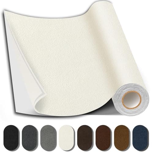 Shagoom Suede Repair Patch Large Fabric Repair Tape SelfAdhesive Patches for Furniture Couch Sofa Car Interior Shoes Hand Bag Clothing Beige 35X79 Inch