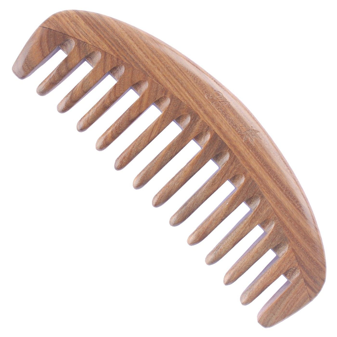 Wide Tooth Hair Comb Natural Detangling Wooden Comb for Curly Hair No Static Sandalwood Comb for Women and Men