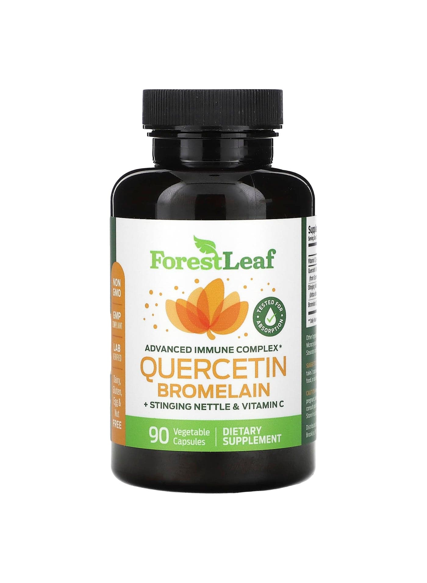 Quercetin Bromelain + Stinging Nettle & Vitamin C, 90 Vegetable Capsules
