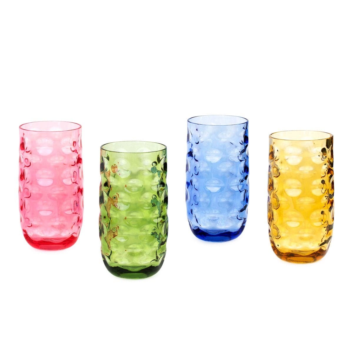 Cupture Impression Plastic Tumblers BPA Free 20 oz 4Pack Assorted Colors